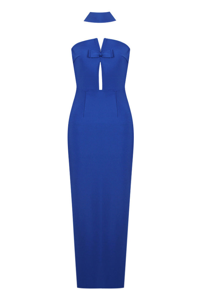 Holly Maxi-Length Dress Blue