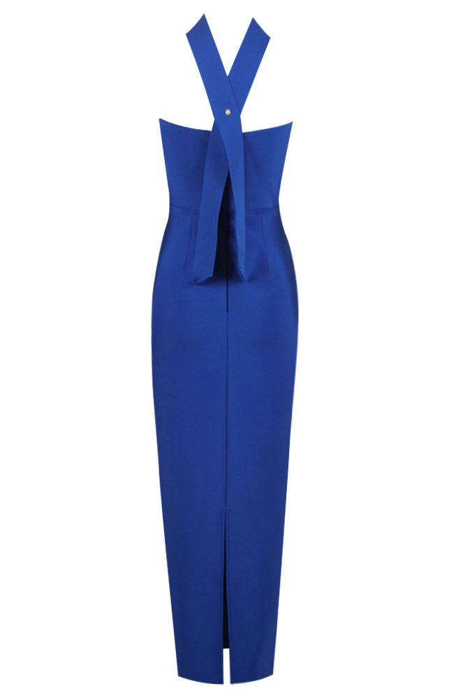 Holly Maxi-Length Dress Blue