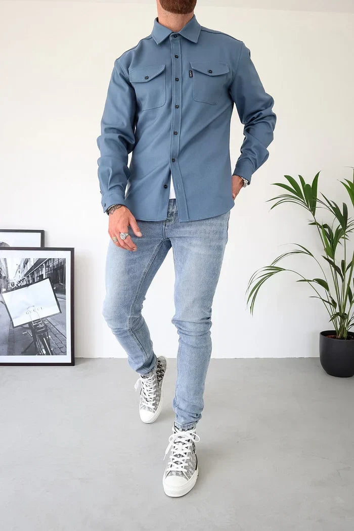 Shirt Jacket with Button Front