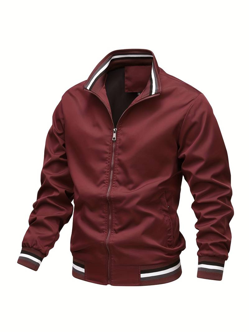 Lightweight Polyester Bomber Jacket