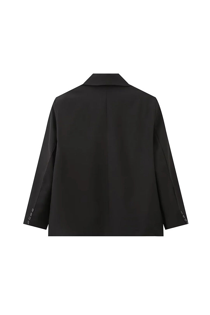 Modern Oversized Side Slit Blazer