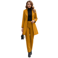Ladies Long Coat – Tailored Fit – Wool Blend – Solid