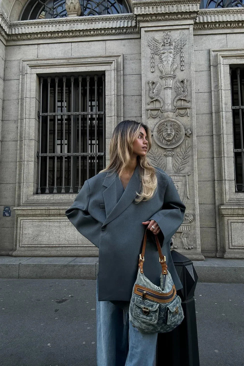 Modern Oversized Side Slit Blazer