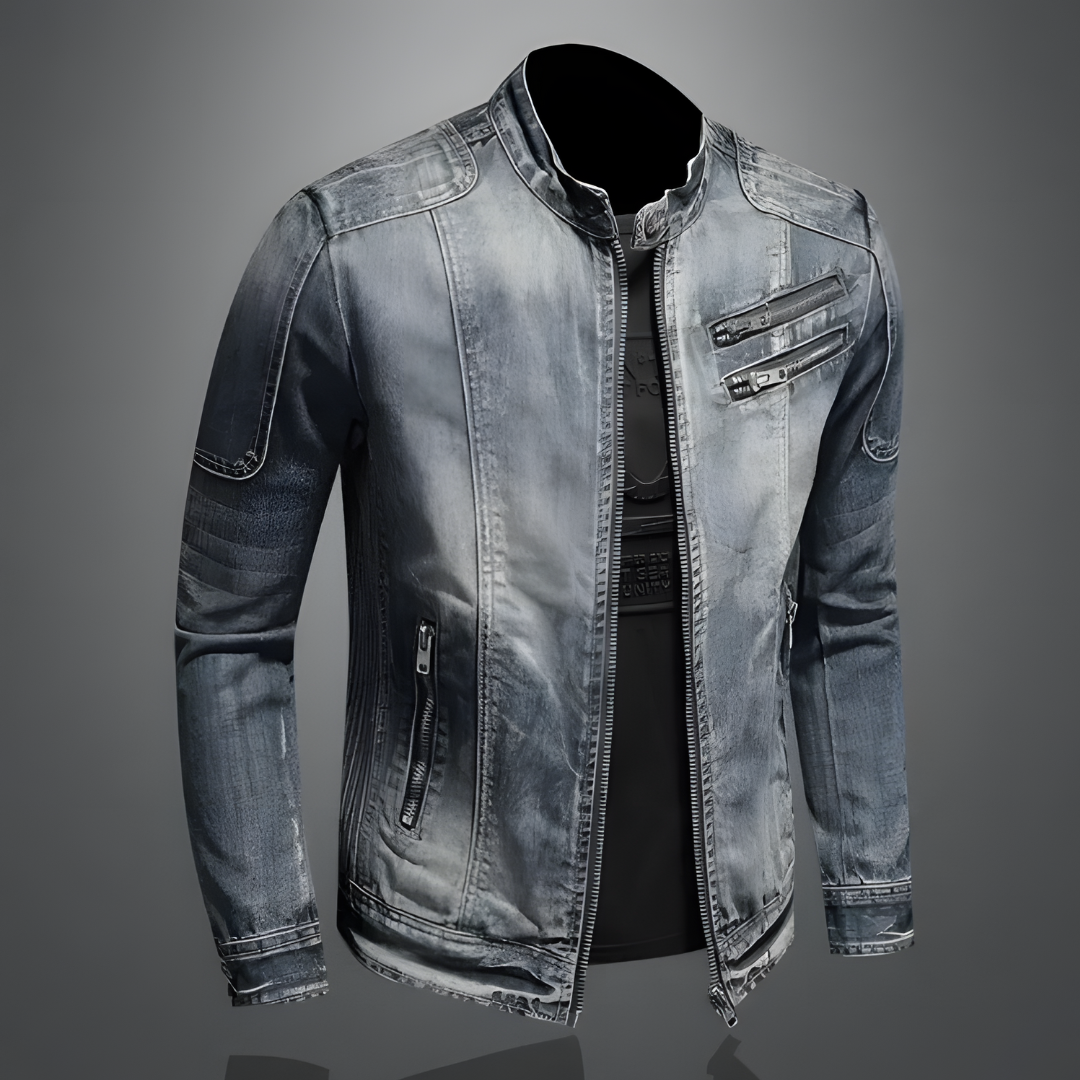 Lightweight Denim Jacket with Vintage Styling
