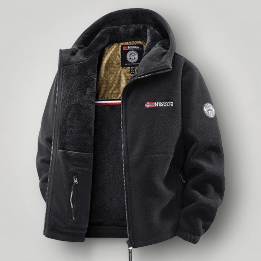 Water-Resistant Fleece Jacket and Pants Set