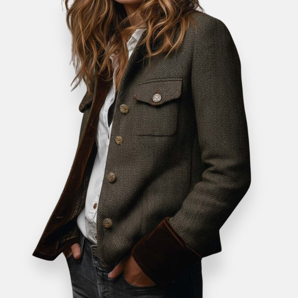 LUCY - HERRINGBONE TWEED JACKET