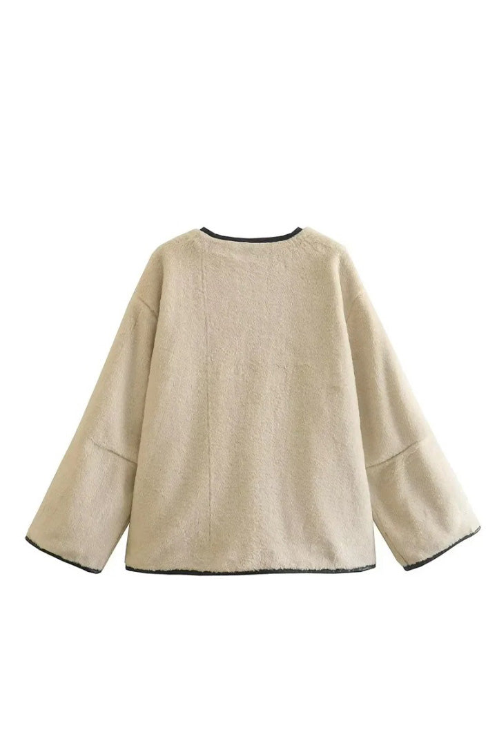 Modern Sherpa Fleece Loose Jacket