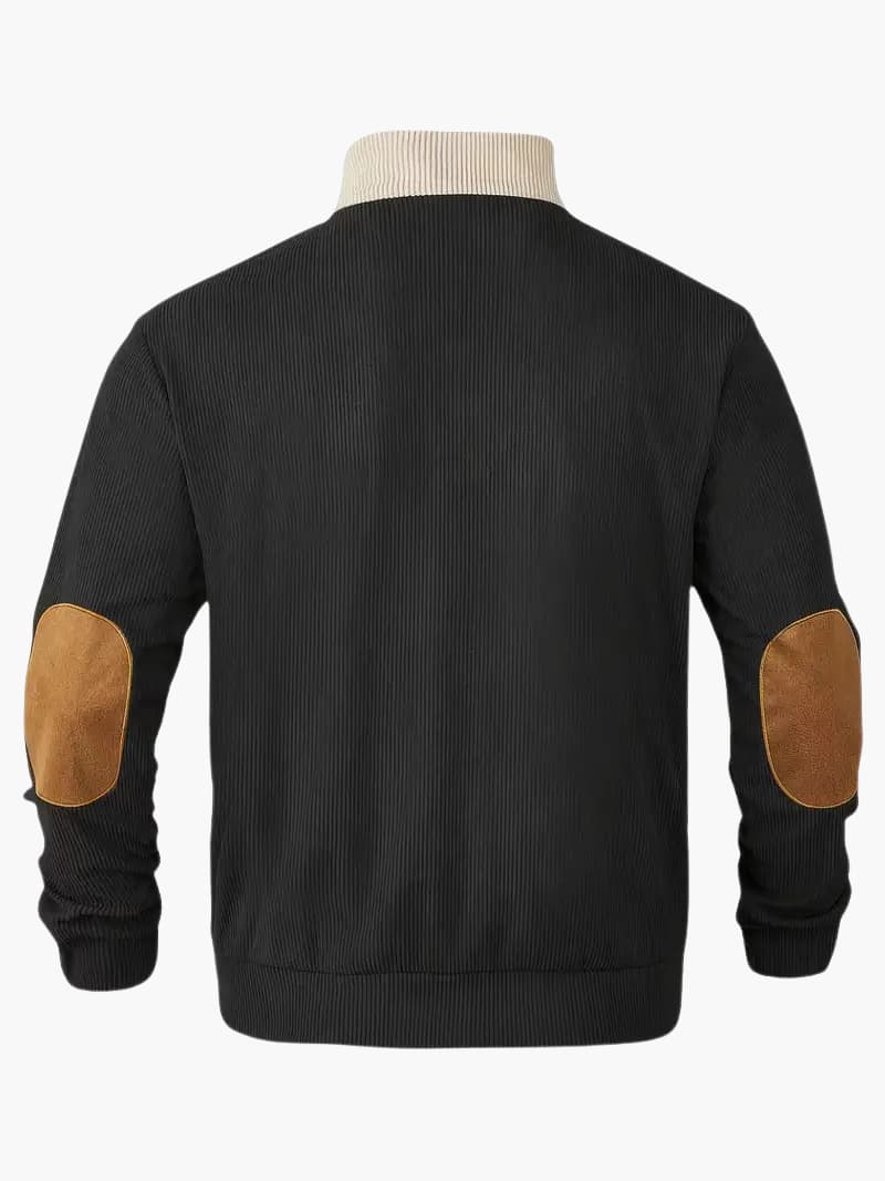Knit Sweater with Zip Front