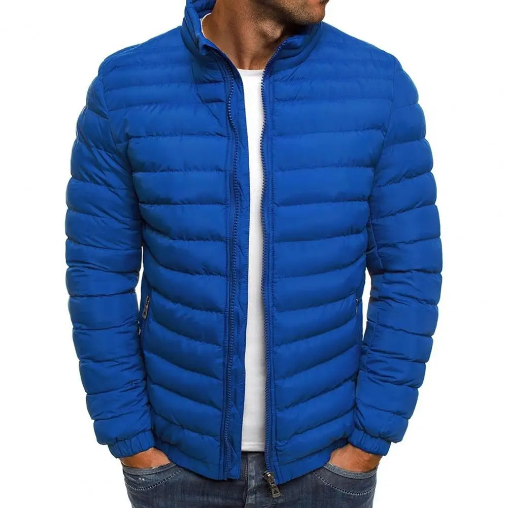 Denim Jacket with Stand Collar