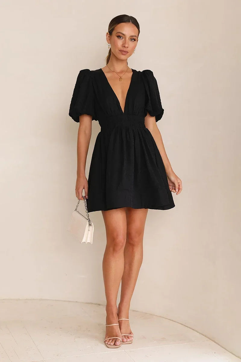Erin Mini-Length Dress Black