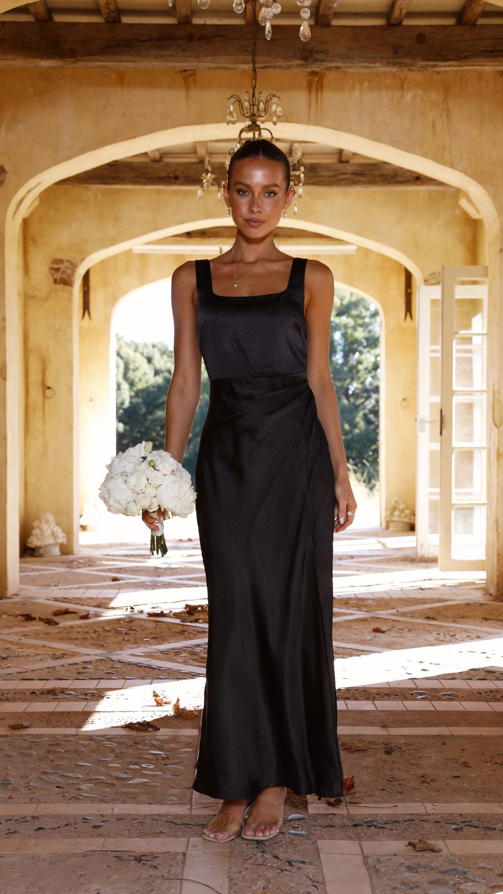 Alaria Maxi-Length Dress Black