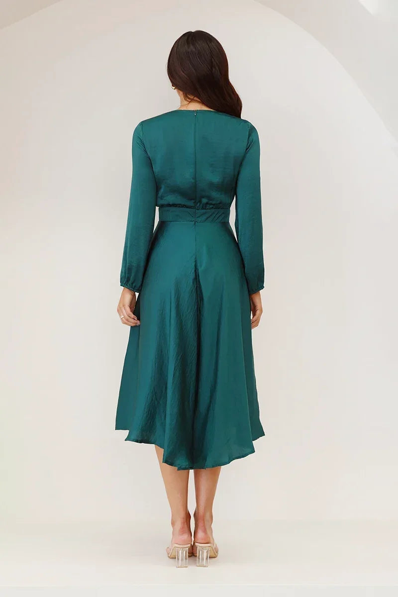 Modern Starry Nights Dress Emerald