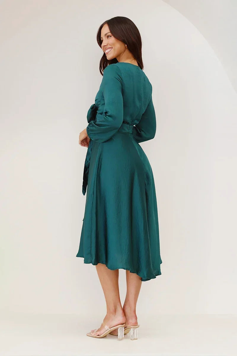 Modern Starry Nights Dress Emerald