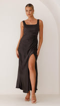 Alaria Maxi-Length Dress Black