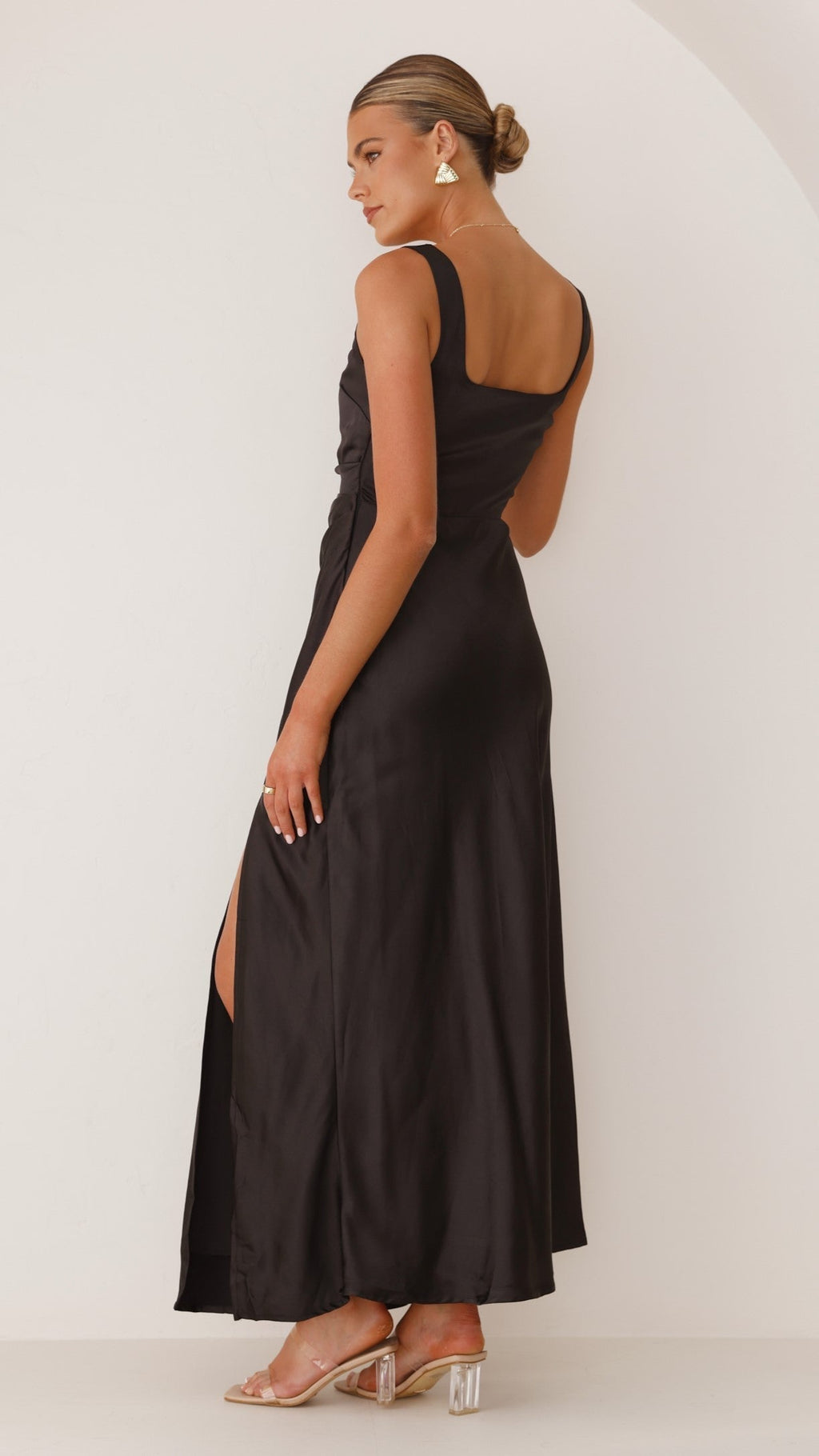Alaria Maxi-Length Dress Black