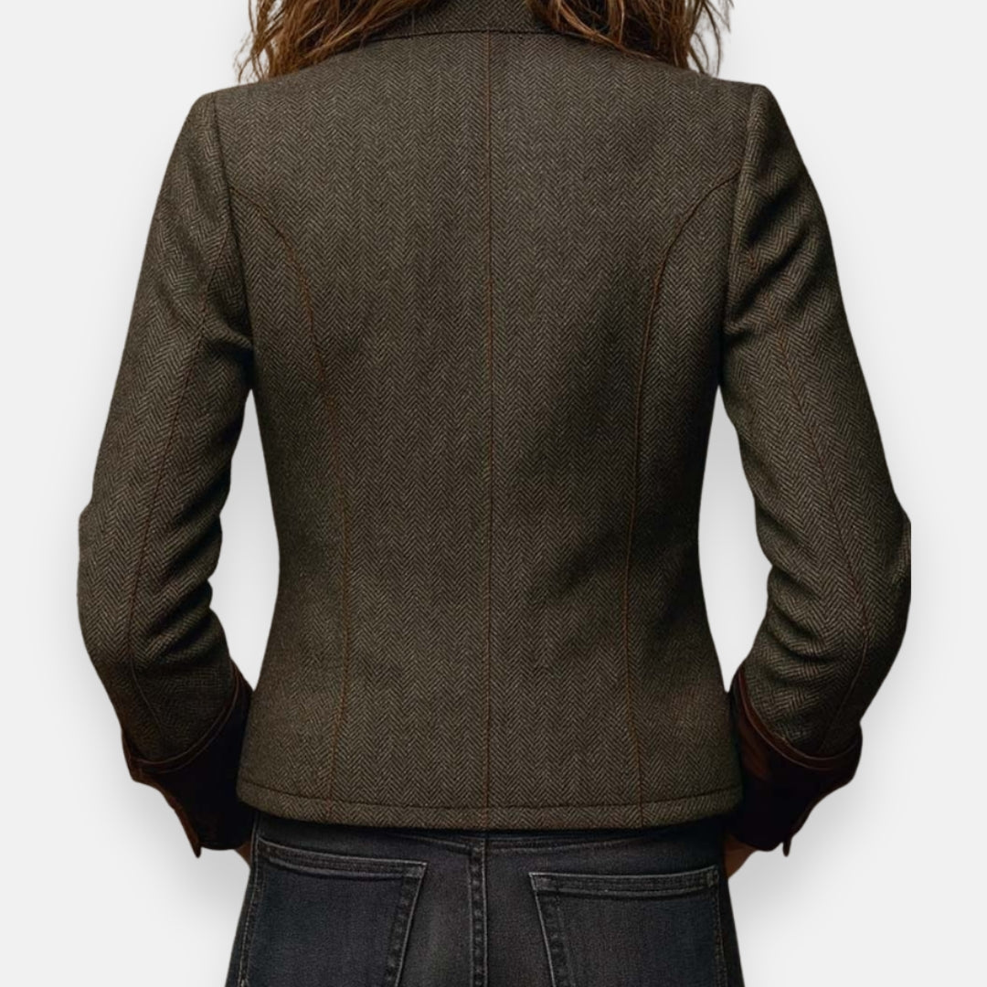 LUCY | HERRINGBONE TWEED JACKET