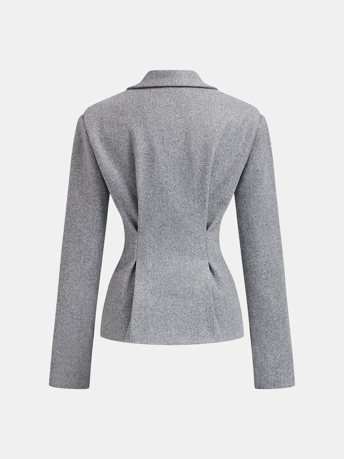 Women’s Tailored Tweed Blazer and Pleated Midi Skirt Two-Piece Set – Elegant Fitted Office Outfit for Autumn and Winter