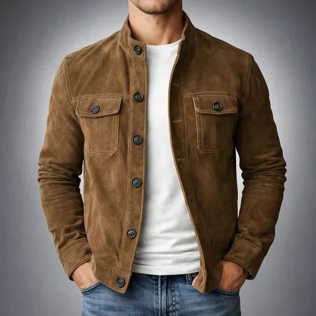 Jacob - Classic Pocket Suede Jacket