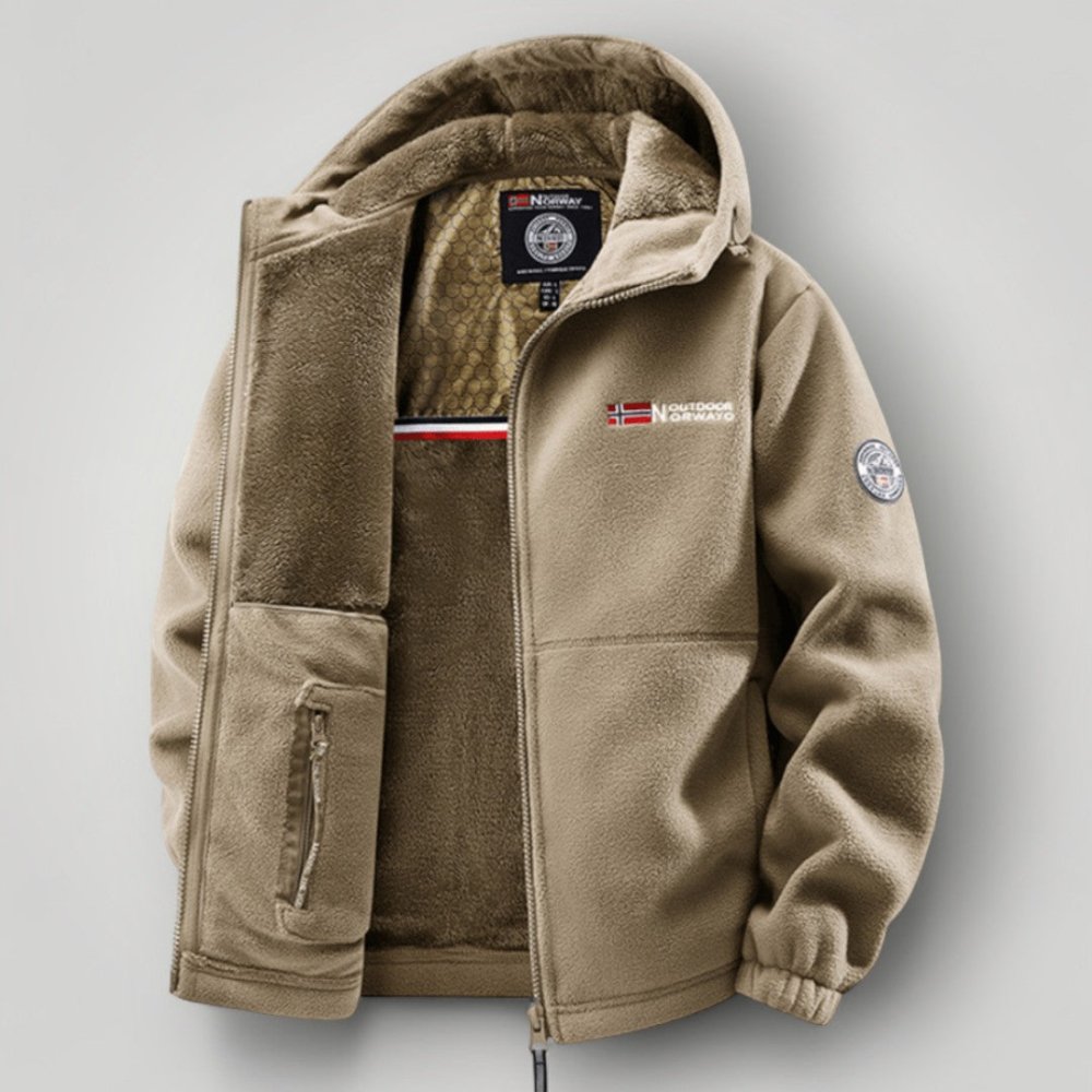 Water-Resistant Fleece Jacket and Pants Set