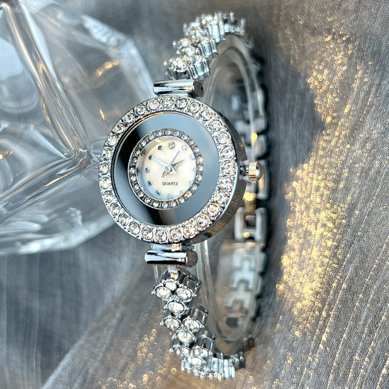 Marvella Women's Round Dial Crystal Watch