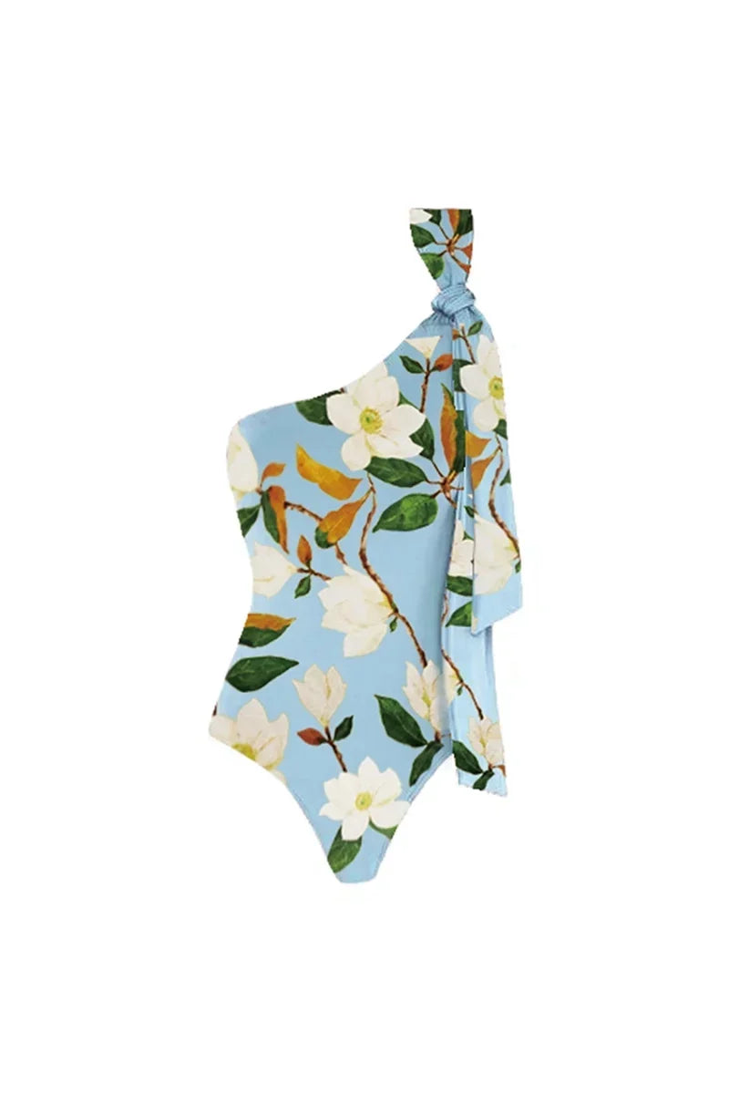 Fresh Flower One Piece Swimwear Set