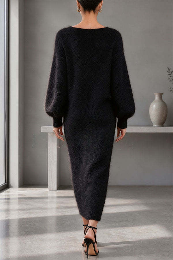 Renske - Sweater-Dress with Balloon Sleeves