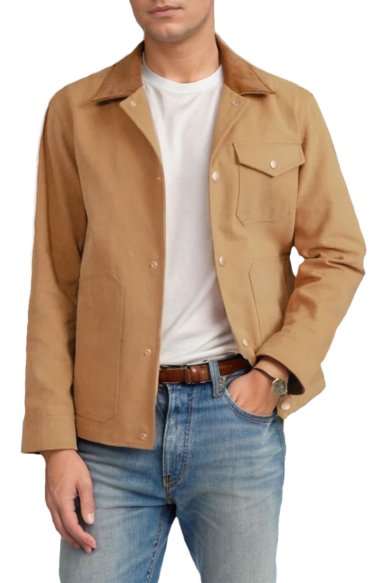 Wool Blend Jacket with Longline Cut