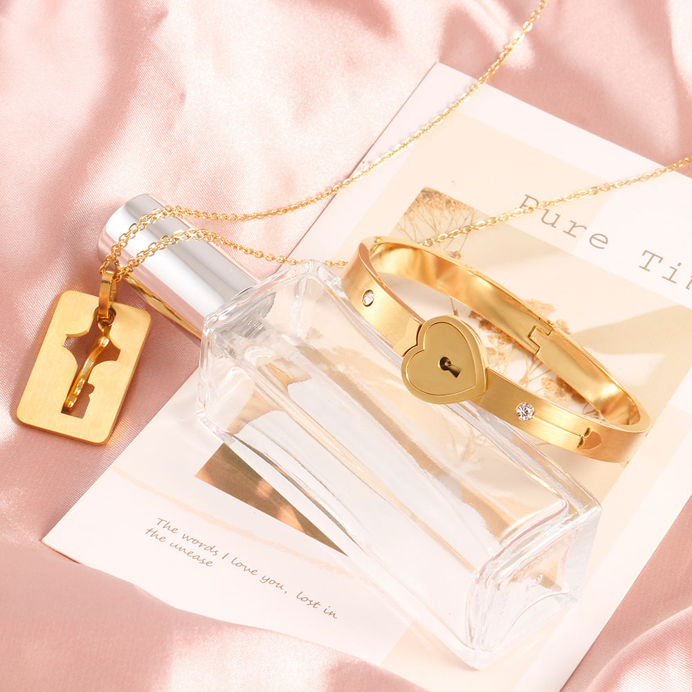 Couple's Heart Lock and Key Set - Énclave