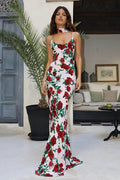 Whispers of Spring Flower V-Neck Dress