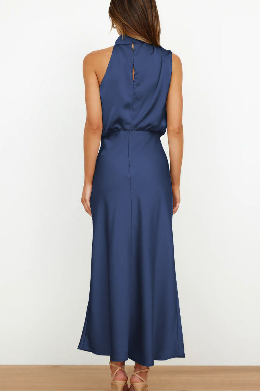 Esther Maxi-Length Dress Blue