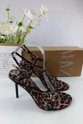 Modern Adjustable Leopard Print High Heels