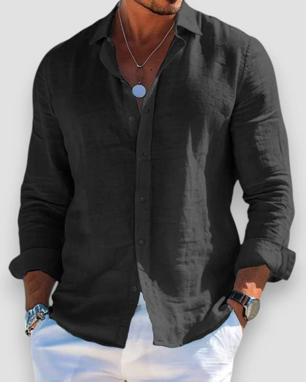 Connor - Casual Summer Long Sleeve Shirt