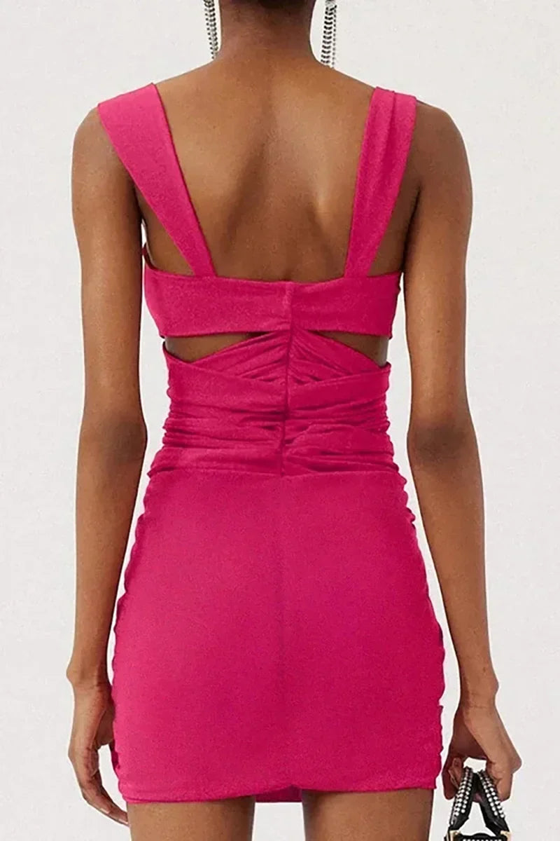 3D Flower Cut-Out Strappy Swimwear Set