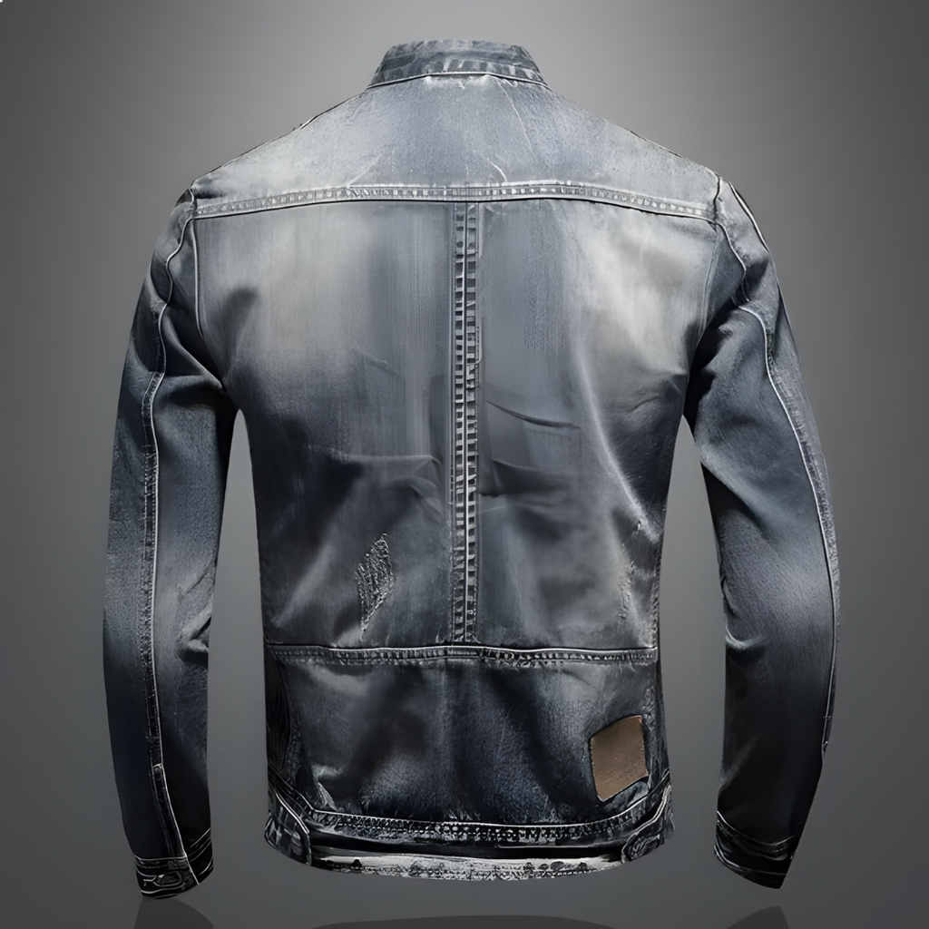 Lightweight Denim Jacket with Vintage Styling