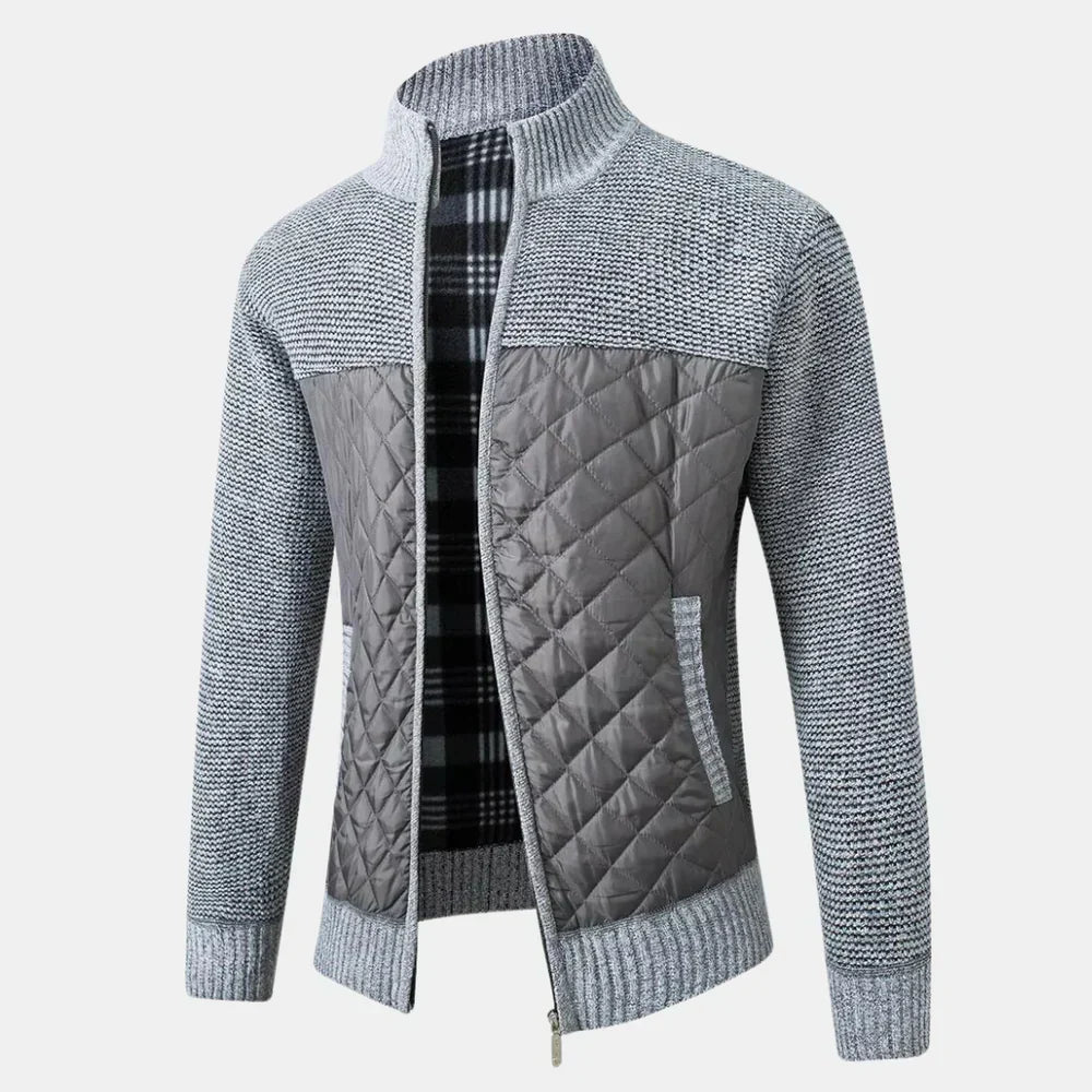 Knit Cardigan with Slim Fit