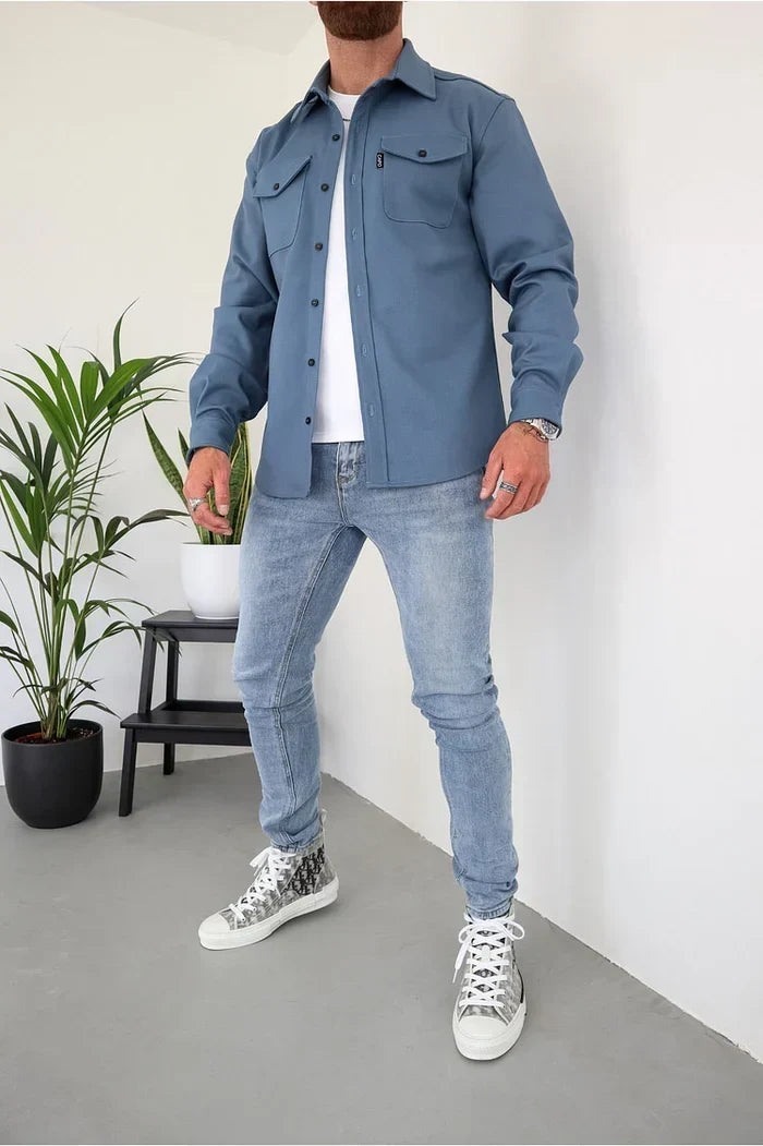 Shirt Jacket with Button Front