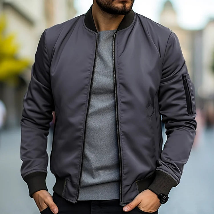 Lined Bomber Jacket
