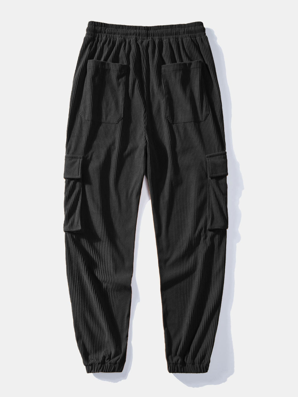 Men's Corduroy Utility Jacket and Cargo Jogger Set – Relaxed Button-Up Two-Piece Outfit for Autumn and Casual Streetwear