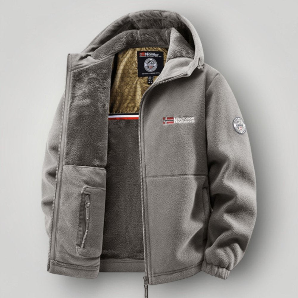 Water-Resistant Fleece Jacket and Pants Set
