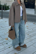 Lapel Solid Knit Cardigan