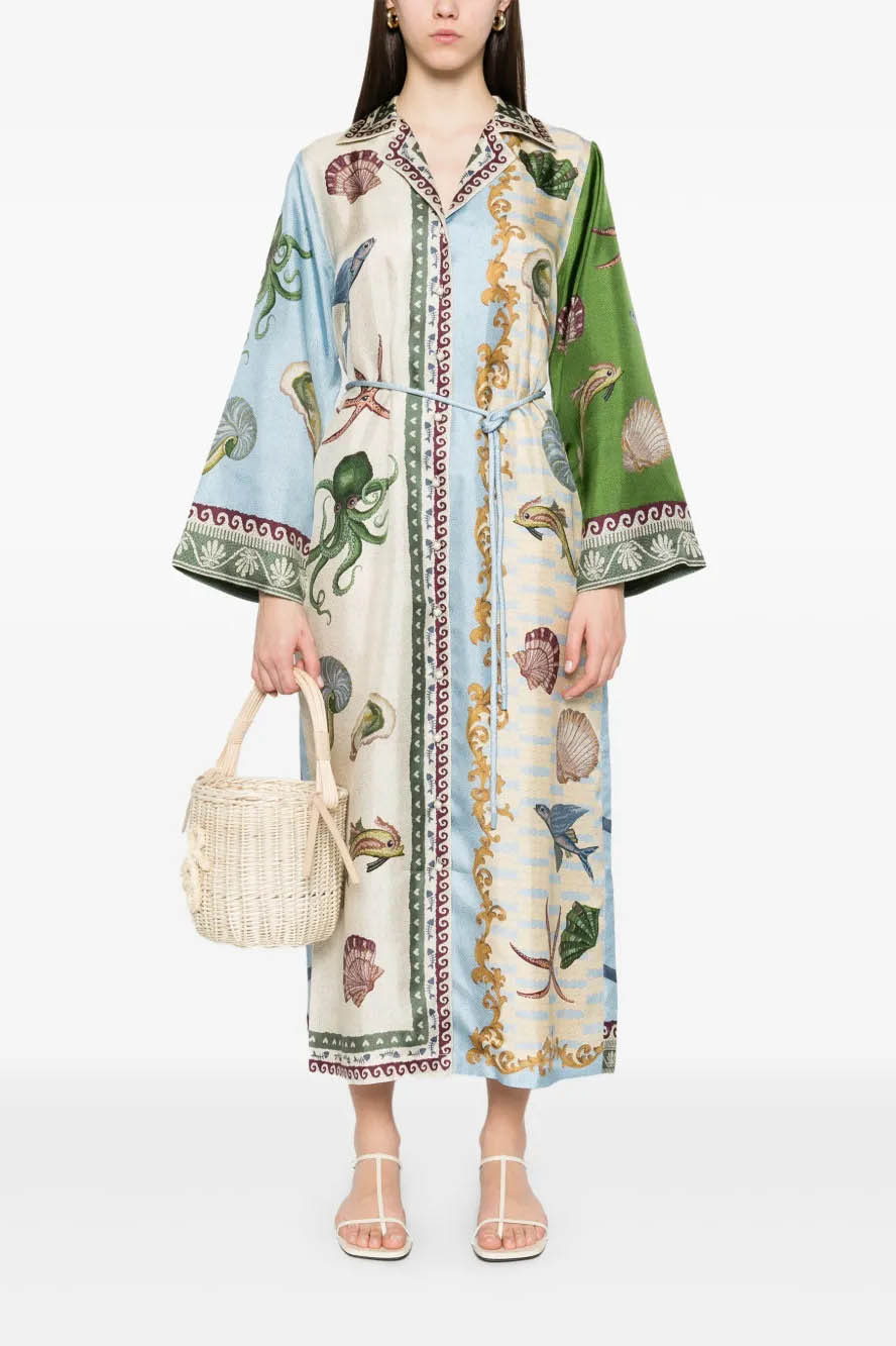 Modern Breezy Grove Cotton-Linen Kimono