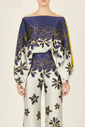 Coordinated Abstract Waves Two-Piece Set Apricot