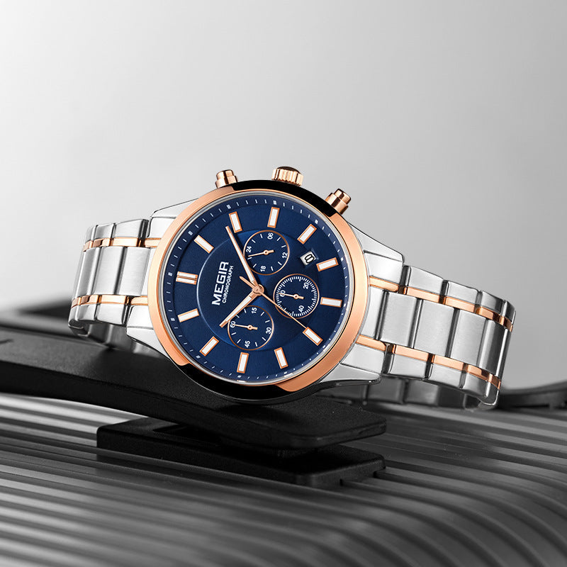 Men's Stainless Steel Sport Chronograph Watch