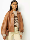 Vintage Leather Jacket with a Characterful Look