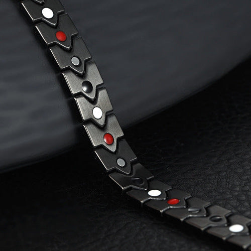 Stainless Steel Titanium Magnetic Heart Bracelet - Kronos