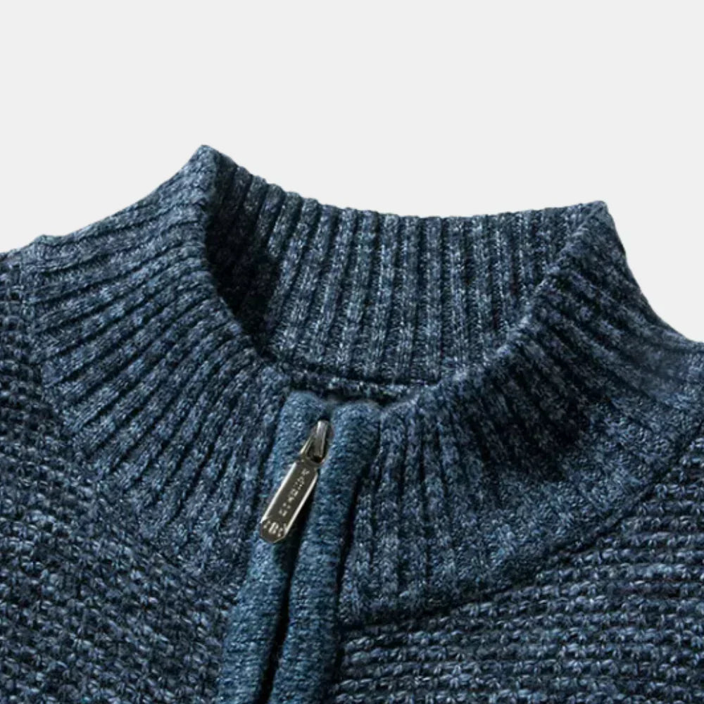 Knit Cardigan with Slim Fit