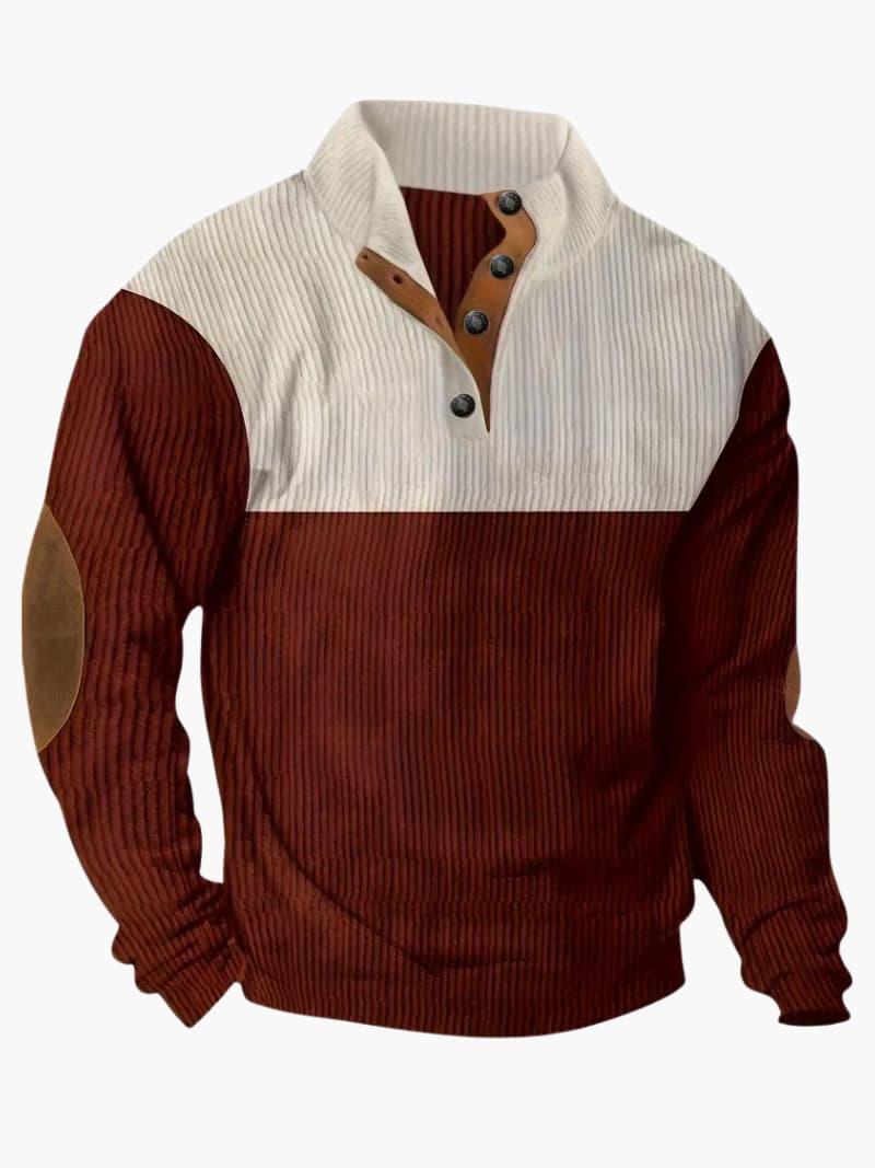 Knit Sweater with Zip Front