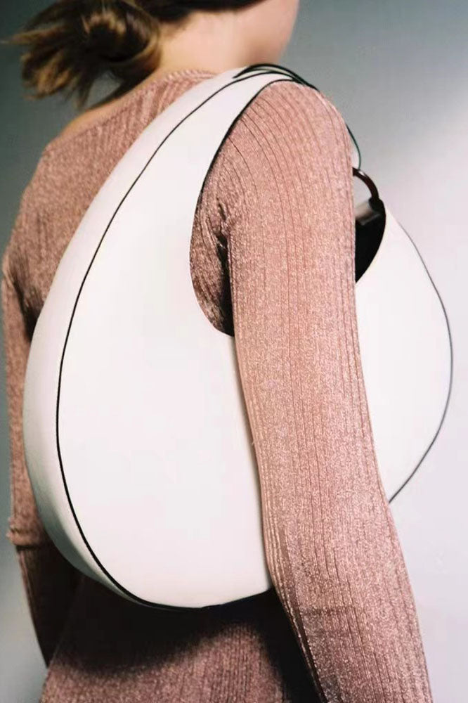 Modern Italian Niche Design Crescent Hobo Shoulder Bag