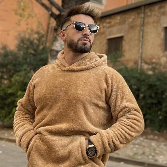 Fleece-Lined Corduroy Sweater
