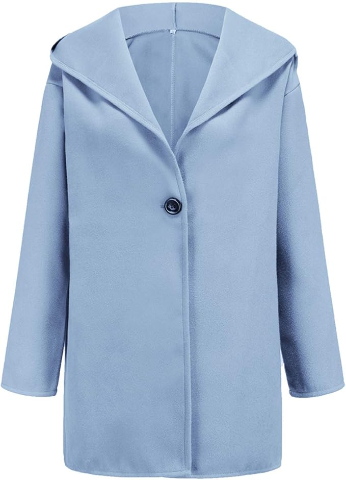 Women’s Relaxed Single-Button Blazer with Oversized Draped Lapels – Elegant Short Tailored Jacket for Smart Casual and Office Wear